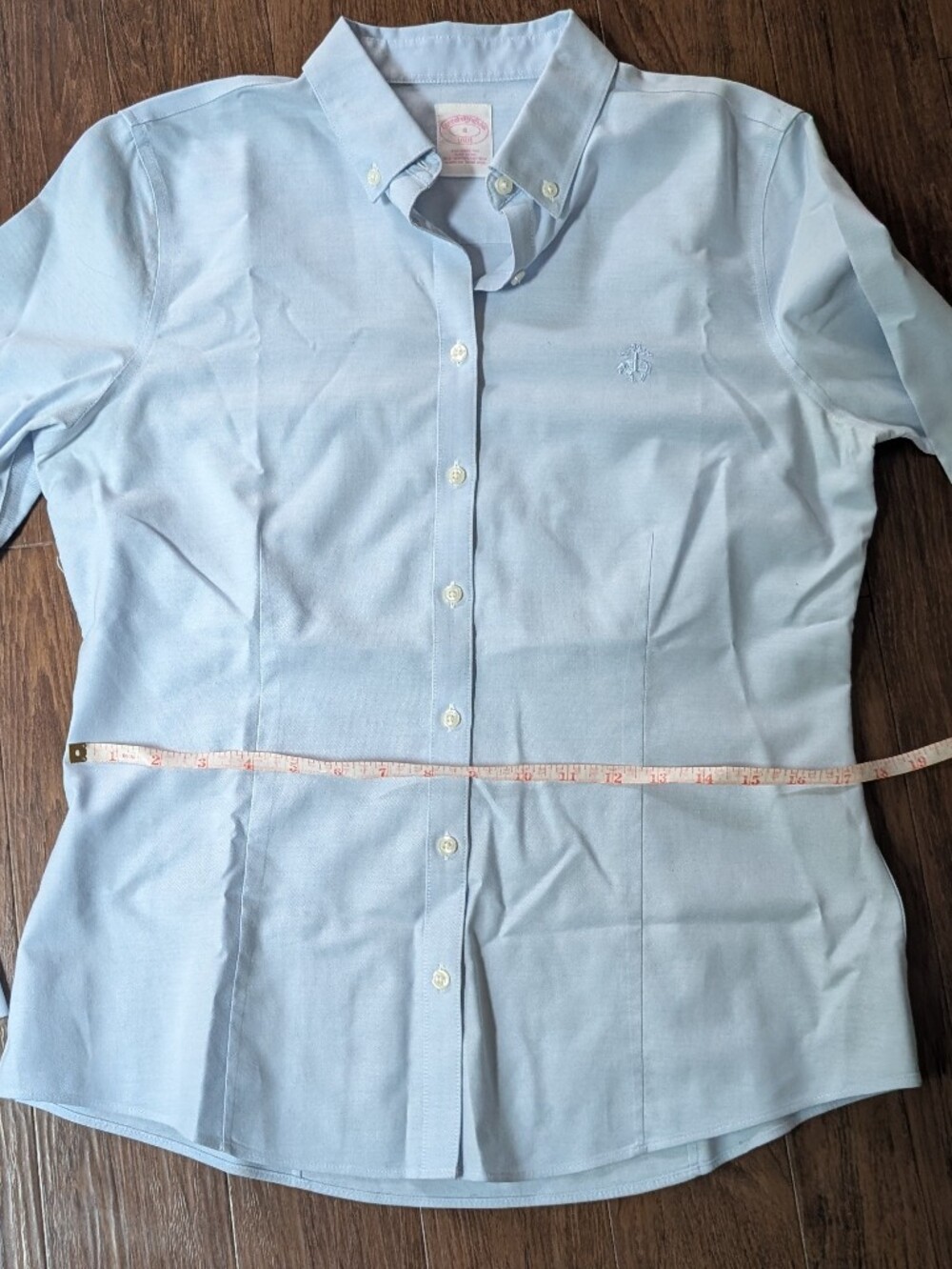 Stretch Non-Iron Oxford Button-Down Womens Size 8 - Picture 8 of 10
